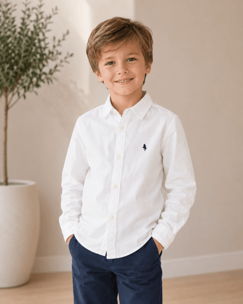 Koszula H&M biała | rozmiar 128